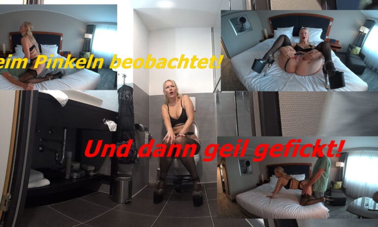 Beim Pinkeln Beobachtet Und Dann Geil Gefickt! featuring Blonde Hexe - SexLikeReal VR Porn