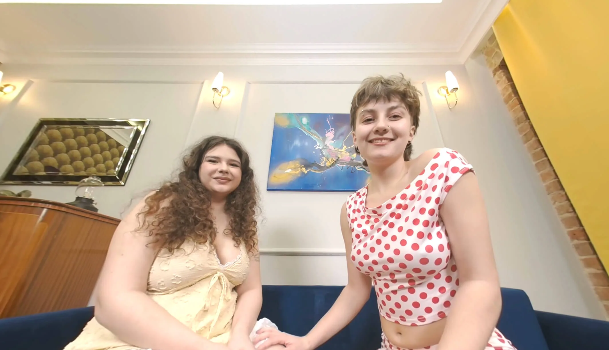 The Beautiful Acabella and Rose Noir Embark on a Lesbian Adventure featuring Acabella - VRPorn VR Porn