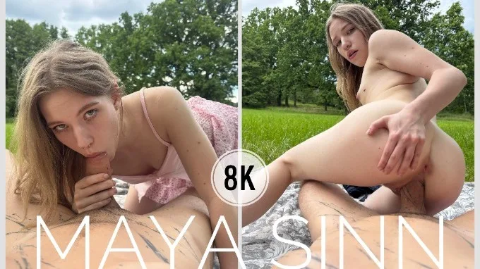 Maya likes sex in nature